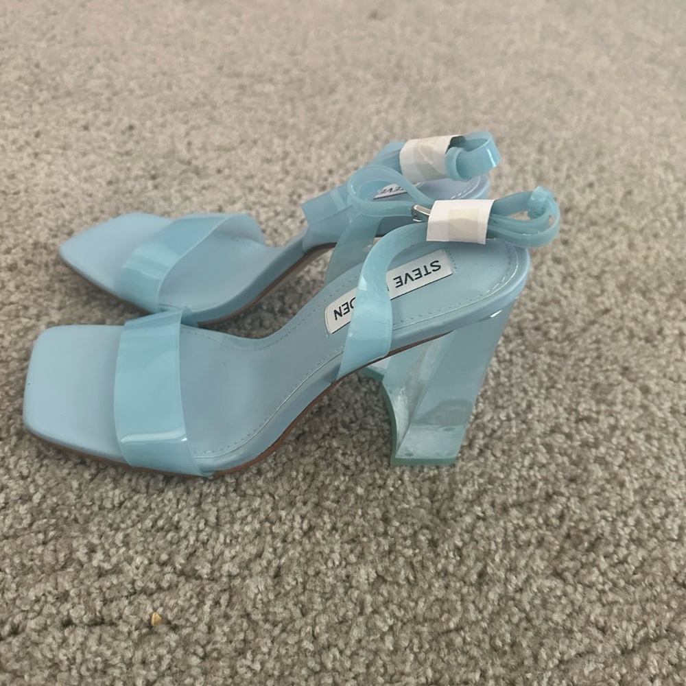Steve Madden Blue Block Heel Sandals